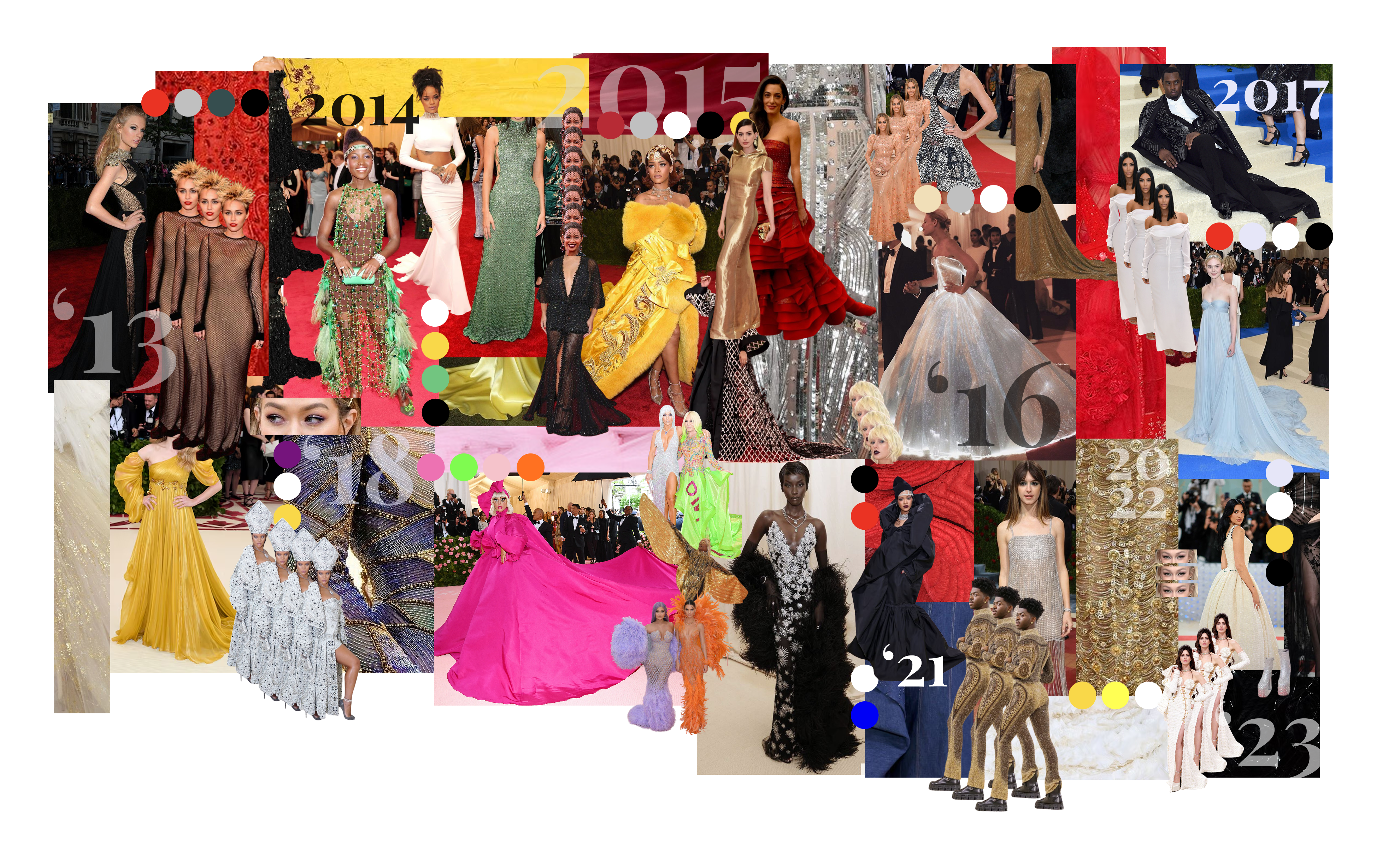 Moodboard colores Met Gala